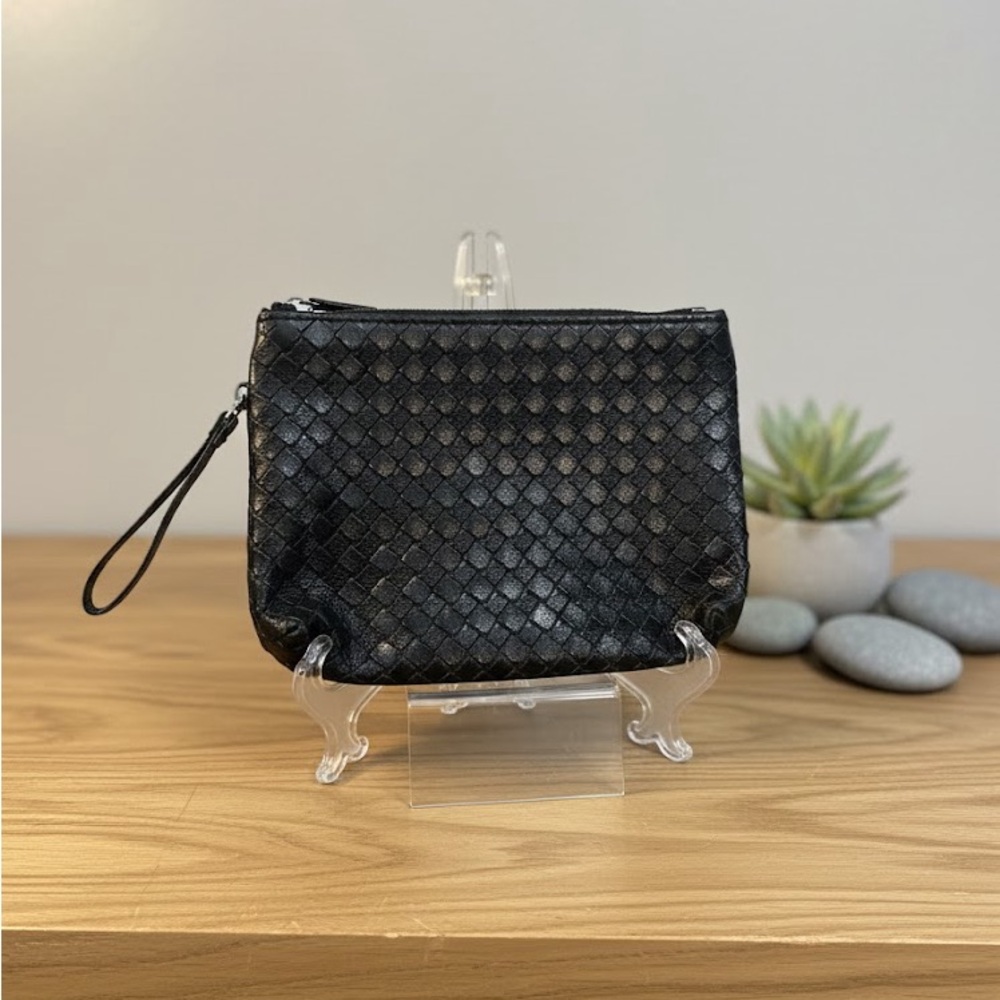 Black Woven Clutch